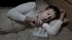 Besser schlafen bei Erkältung