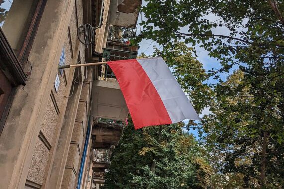 Fahne von Polen (Archiv)